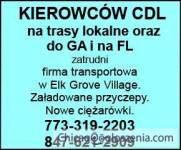 Potrzebni doświadczeni kierowcy CDL na dry van