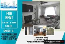Apartment for RENT in Skokie, IL!