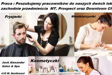 Praca dla fryzjerki, manikiurzystki, kosmetyczki