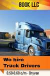 We hire truck drivers