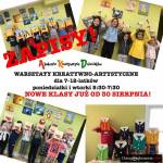 Zapisy na WARSZTATY KREATYWNO -ARTYSTYCZNE
