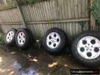 255/70/18 set of 4 wheels Jeep Wrangler