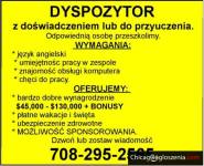 Dyspozytora zatrudnimy