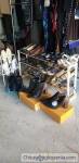 I am selling lots of clothing,jewelry,crystal glass vases and glasses,silverware trays and lots more