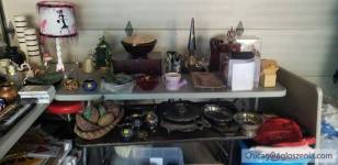 I am selling lots of clothing,jewelry,crystal glass vases and glasses,silverware trays and lots more