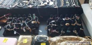I am selling lots of clothing,jewelry,crystal glass vases and glasses,silverware trays and lots more
