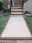 Decorative concrete coatings