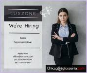 LuxZone is looking for a Sales Representative for Showroom