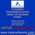 Pracownik do mycia oken