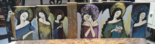 Angels- Hand Painted on Wood