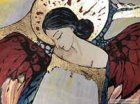 Angels- Hand Painted on Wood