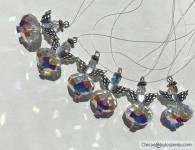 aniolki do samochodu z krysztalow Swarovski Elements