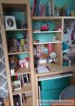 BED WITH DRAWERS , DESK WITH BOOKSHELF , STORAGE