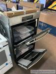 NEW GE 30 in. Double Electric Wall Oven Self-Cleaning with Steam in Stainless Steel