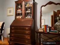 Original and restored Chippendale-style Secretary