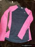 Dziewczyny 3x Longsleeve Under Armour trzymające ciepło XS.