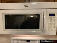 Whirlpool electric stove, microwave, dishwasher