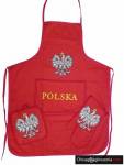 Czerwony fartuszek “Polska”.