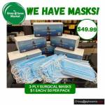 Masks, Gloves and Hand Sanitizers are available at all store locations at CUSTOMER SERVICE.