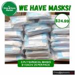 Masks, Gloves and Hand Sanitizers are available at all store locations at CUSTOMER SERVICE.