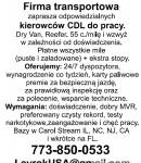 Firma transportowa  zaprasza odpowiedzialnych kierowców CDL do pracy.  Tel: 773 850 05 33, LevrokUSA@gmail.com