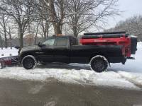Salt spreader and snow plow complete