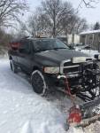 Salt spreader and snow plow complete